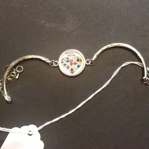 Autism mom sterling silver bracelet